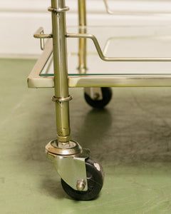 Metal Bamboo Bar Cart