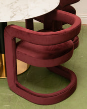 Load image into Gallery viewer, Vivienne Sculptural Lounge Chair in Plum
