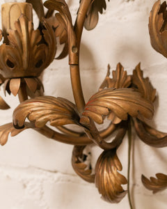 Gold Leaf Italian Sconce