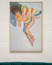 Load image into Gallery viewer, Pinup Oil Painting on The phone Gal
