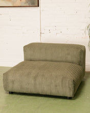 Load image into Gallery viewer, Bailey Single Seat Sofa in Green Corduroy
