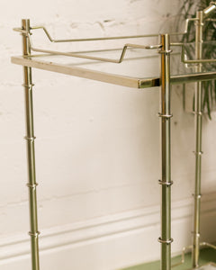 Metal Bamboo Bar Cart