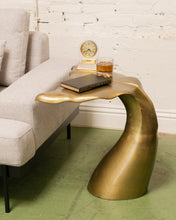 Load image into Gallery viewer, Gold Whale Tail Side Table
