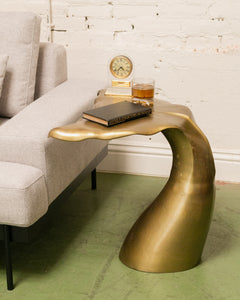 Gold Whale Tail Side Table