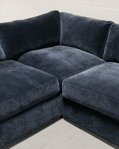 Michonne Sectional Sofa in Amici Indigo