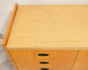 Long Mid Century Chest of Drawers Credenza