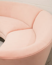 Load image into Gallery viewer, Aria 3 Piece Curved Sofa in Royale Blush
