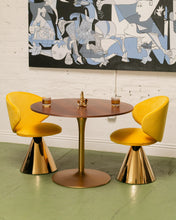 Load image into Gallery viewer, Gold Base Round Dining Table
