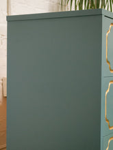 Load image into Gallery viewer, Blue Mid 20th Century Espana Chest in the Style of Dorothy Draper
