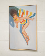 Load image into Gallery viewer, Pinup Oil Painting on The phone Gal
