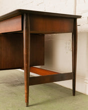 Load image into Gallery viewer, 1960s Mainline for Hooker Furniture Floating Walnut Wood Executive Desk
