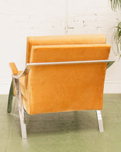 Load image into Gallery viewer, Vintage Carson’s Chrome Arm Lounge Chair, Cube Style of Milo Baughman
