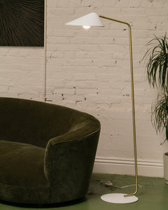 Mona White Floor Lamp