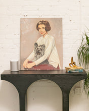 Load image into Gallery viewer, Audrey Hepburn with her Yorkie, Mr. Famous
