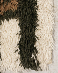 Brown and Orange Rya Rug