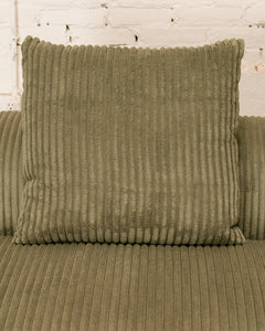 Bailey 2 Piece Loveseat Sofa in Green Corduroy