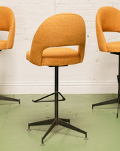 Load image into Gallery viewer, Set of 3 Tangerine Bar Stools
