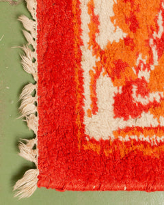 Orange 1960’s Asian Rug