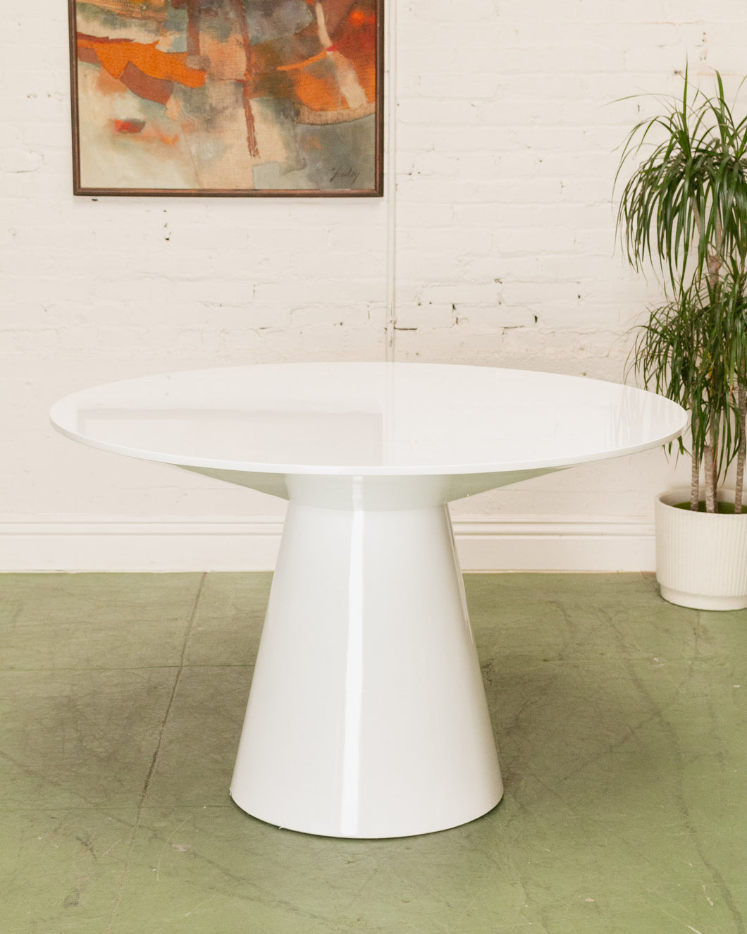 Lacquered White Table