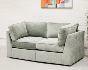 Barney Loveseat Sofa in Belmont Jade