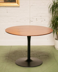 Walnut Top and Black Tulip Table