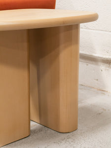 Sculptural Oak Side Table