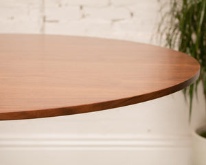 Walnut Top and Black Tulip Table