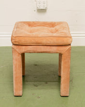 Load image into Gallery viewer, Burnt Orange Upholstered Vintage Karl Springer Ottoman
