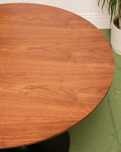 Walnut Top and Black Tulip Table