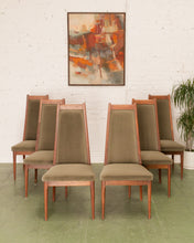 Load image into Gallery viewer, Deep Sage Green Vintage Drexel Dining Chairs (set of 6)
