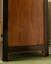 Load image into Gallery viewer, Vintage Black &amp; Burlwood Chinoiserie Dresser by Century
