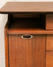 Load image into Gallery viewer, 1960s Mainline for Hooker Furniture Floating Walnut Wood Executive Desk
