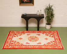 Load image into Gallery viewer, Orange 1960’s Asian Rug
