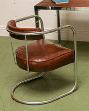 Load image into Gallery viewer, Art Deco Club Chair in Brown
