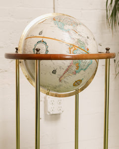 Vintage Standing Globe