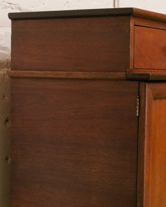 Mid-Century Modern Credenza with Silver  Accent Pulls