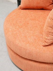 Bianca Swivel Chair in Amadeus Tangerine