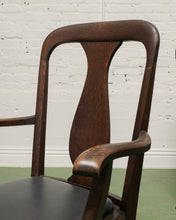 Load image into Gallery viewer, Set of 6 Antique Oak Lions Claw Dining Chairs
