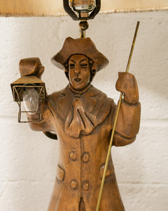 Vintage Colonial Man Lamp