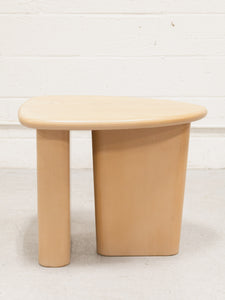 Sculptural Oak Side Table