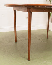 Load image into Gallery viewer, Walnut Vintage Round Dining Table
