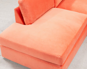 Michonne Sofa in Coral Pink