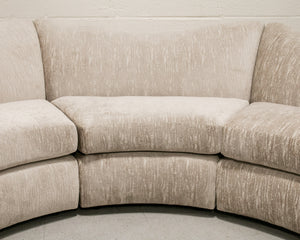 Sculptural 1970’s 4 piece Sectional Sofa