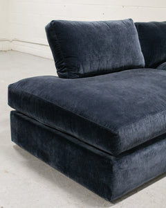 Michonne Sectional Sofa in Amici Indigo