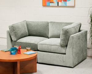 Barney Loveseat Sofa in Belmont Jade