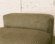 Load image into Gallery viewer, Bailey Single Seat Sofa in Green Corduroy
