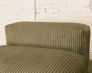 Bailey Single Seat Sofa in Green Corduroy