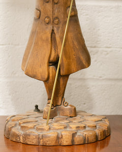 Vintage Colonial Man Lamp