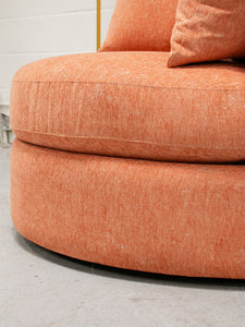 Bianca Swivel Chair in Amadeus Tangerine