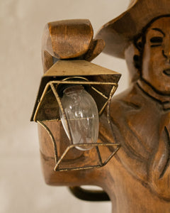 Vintage Colonial Man Lamp